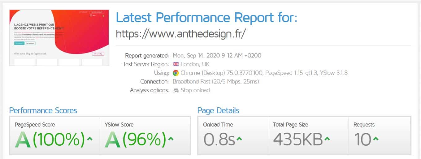 wp rocket temps de chargement