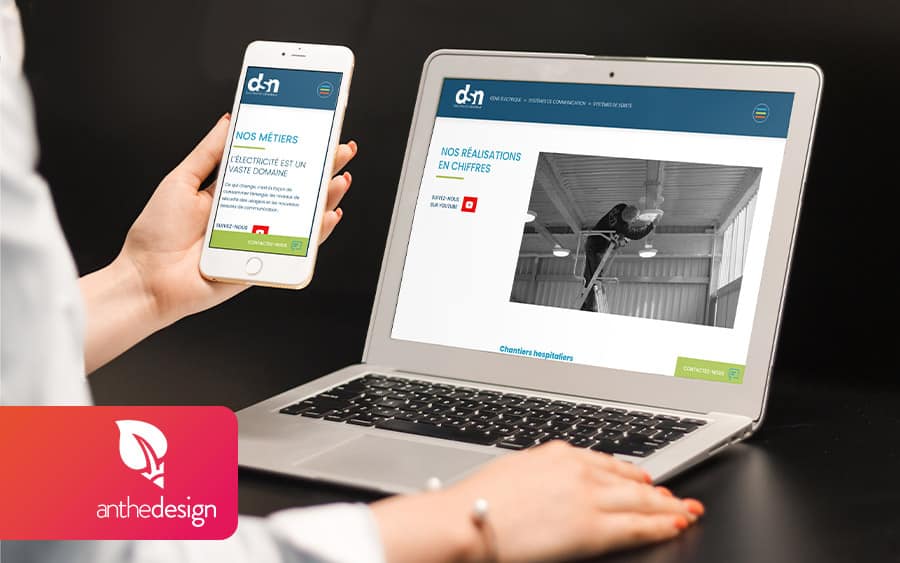 DSN présentation site web sur mobile et desktop