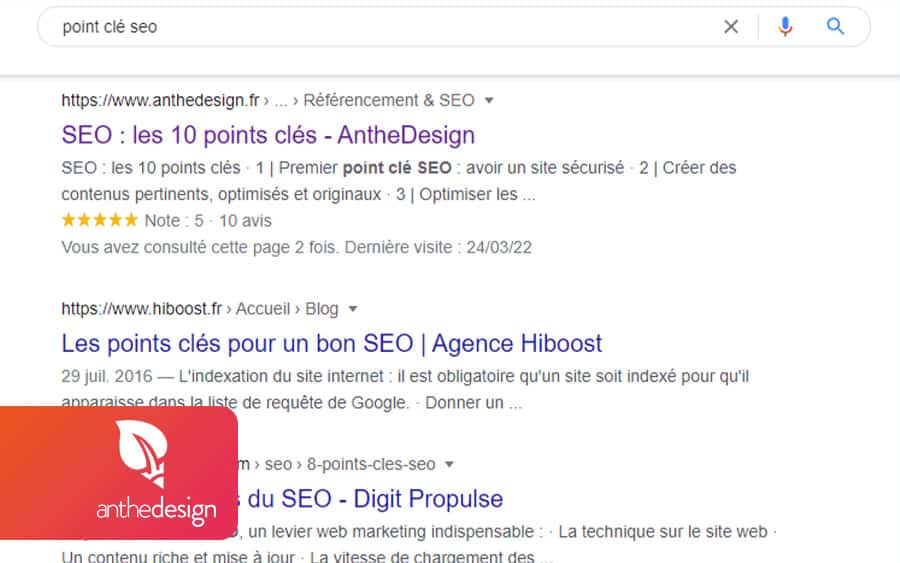 rich snippet sur contenu SEO : les 10 points clés AntheDesign