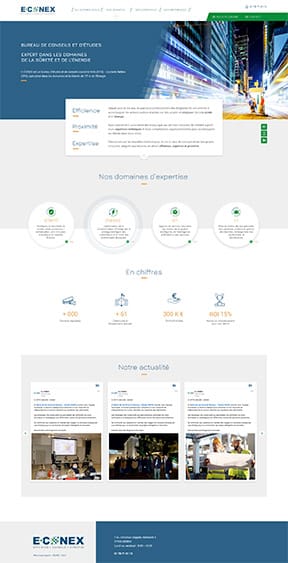 maquette home refonte site web e-conex