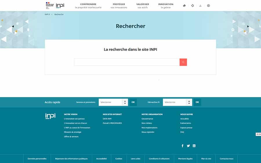 marque déposée recherche INPI