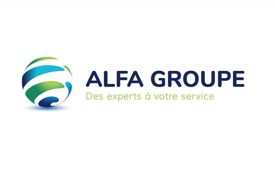 autre proposition graphique du logo alfa groupe