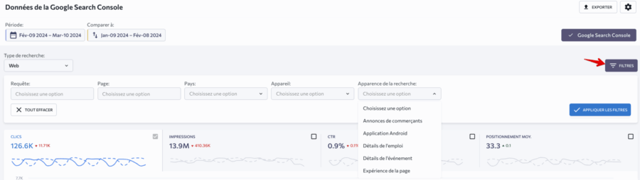 Analyser vos données Google Search Console avec SE Ranking